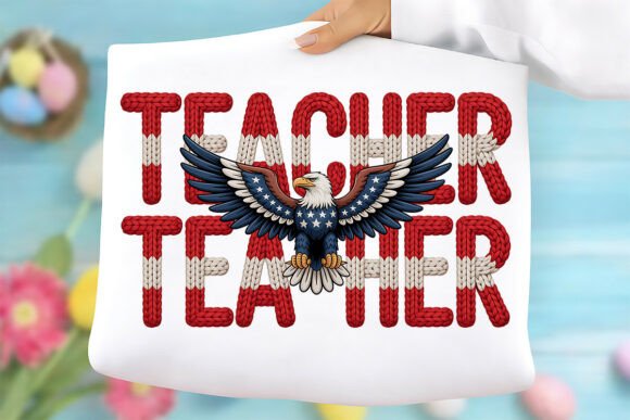 4th of July Teacher PNG: Graphics for T-Shirt Designs