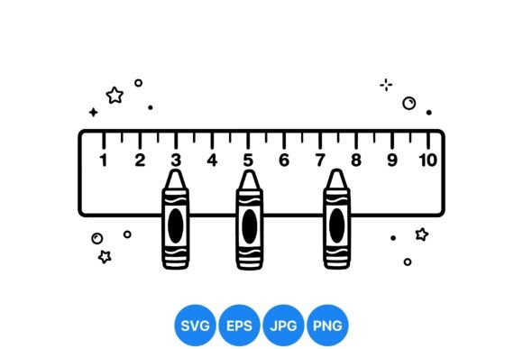 Cute School Ruler Clipart: Graphics & Illustrations