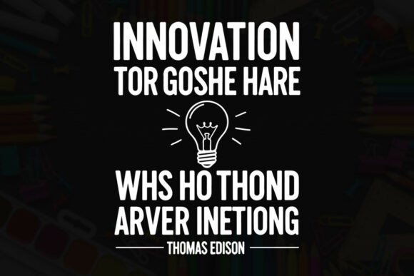 Innovation Quote Graphics for T-Shirt Designs