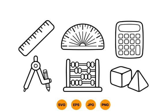 Reviewing the School Math Icon Clipart Pack for Stitchers