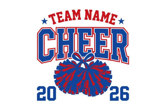 Team Name Cheer 2026 SVG Graphics for T-Shirt Designs
