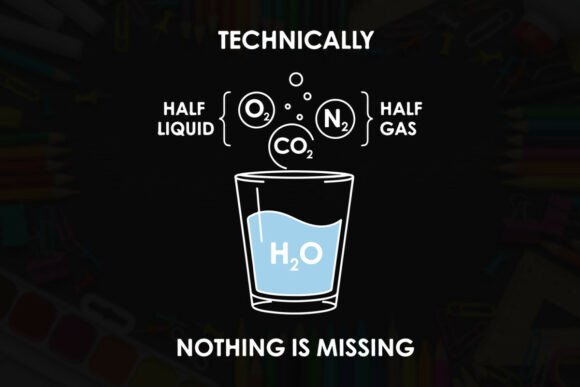 Technically Nothing Missing Half Water Graphics for T-Shirt Designs