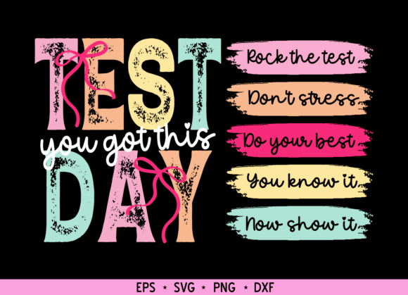 Test Day Teacher PNG: Graphics for T-Shirt Designs