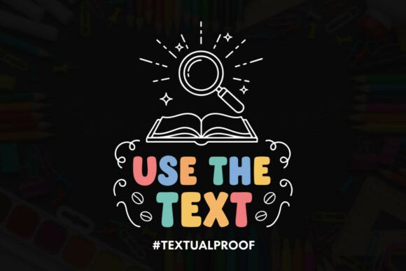 Textual Proof Illustration: Graphics for T-Shirt Designs